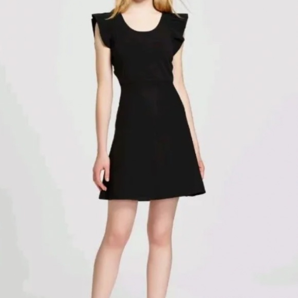 Victoria Beckham knit Ruffle Sleeve dress